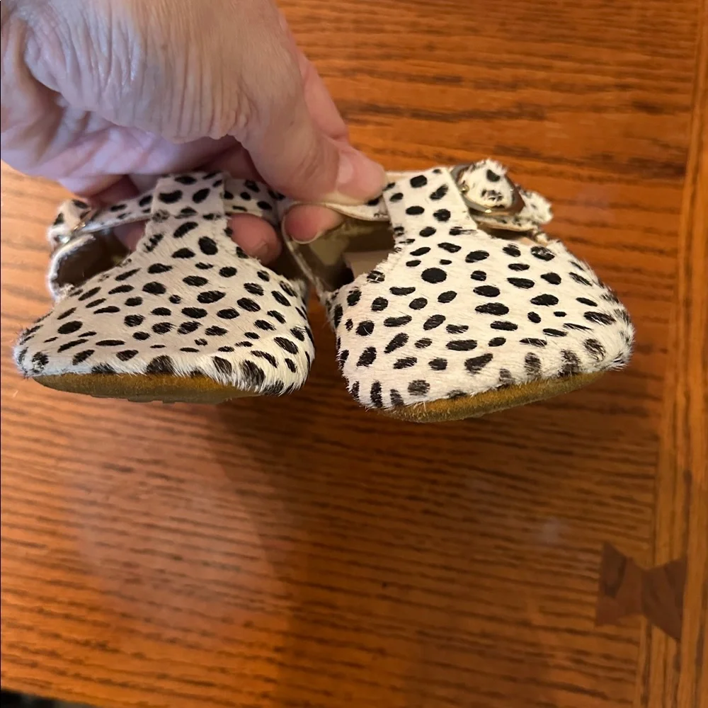 Spotted Fur Baby Shoes size 4 12-18mths